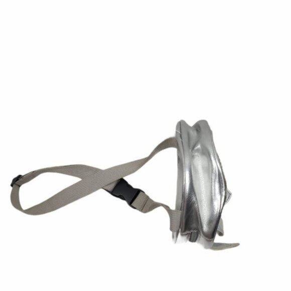 Unicorn Silver Metallic Sequin Round Fanny Pack - Picture 3 of 11